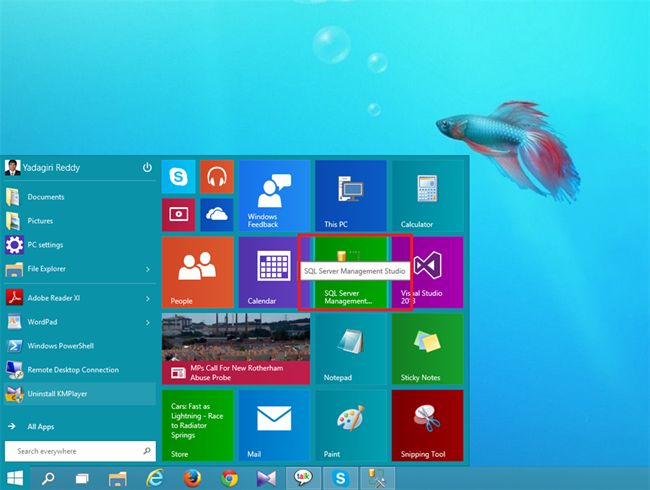 SQL SERVER management Studio